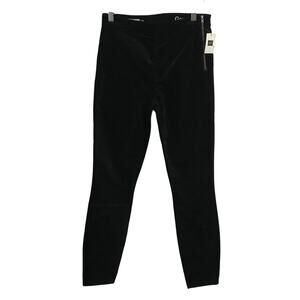 Gap Pants Size 26R Womens Velvet Black Side Zip Legging Stretch Comfort NWT